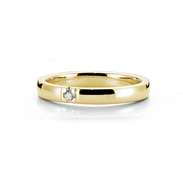 Eksklusiv Nuran alliancering i 8 eller 14 karat guld med diamanter 0,03 ct
